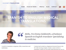 Tablet Screenshot of goldsmithtranslations.com